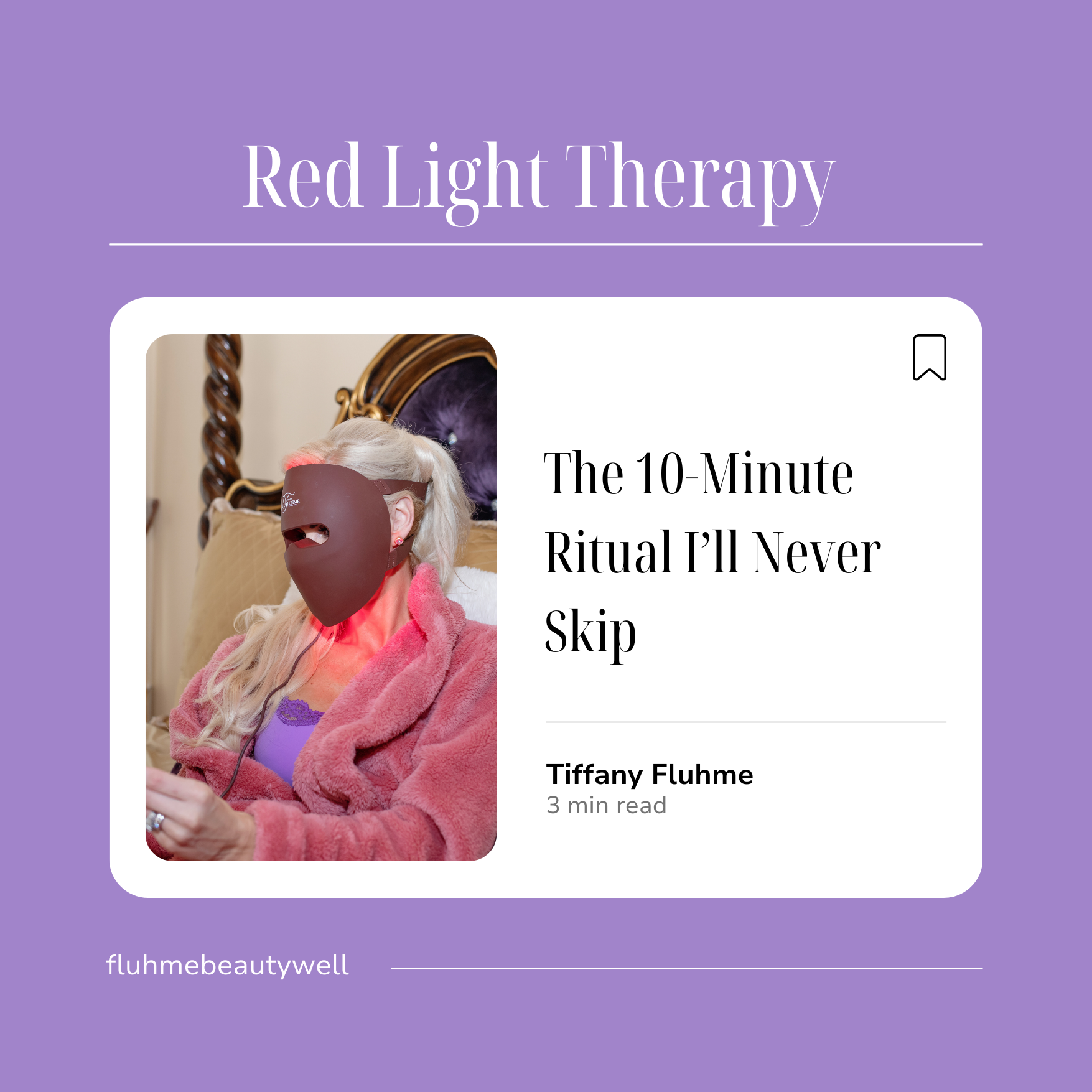 10 Minutes to Glow: My Red Light Ritual